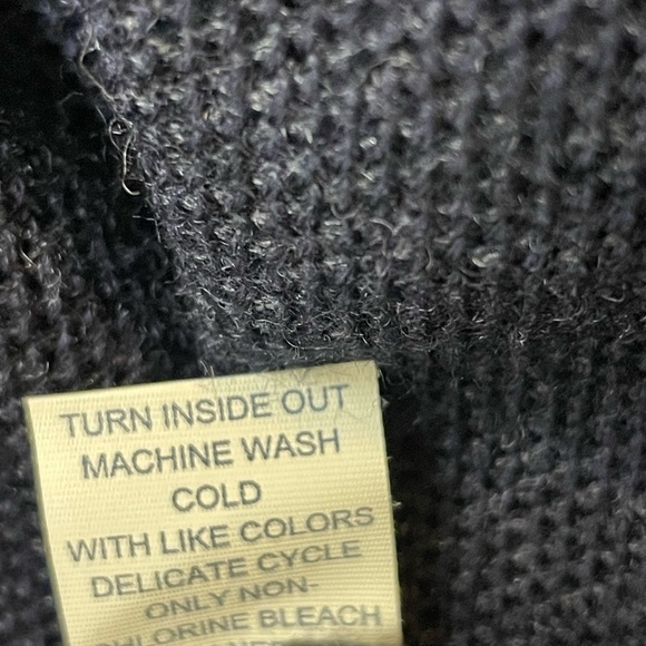 Joseph Abboud sweater wool blend sz 3XLT full zip Men's Deep blue - Picture 9 of 9